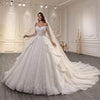 ChicSew Luxurious Off Shoulder Ball Gown Wedding Dress With Sequin