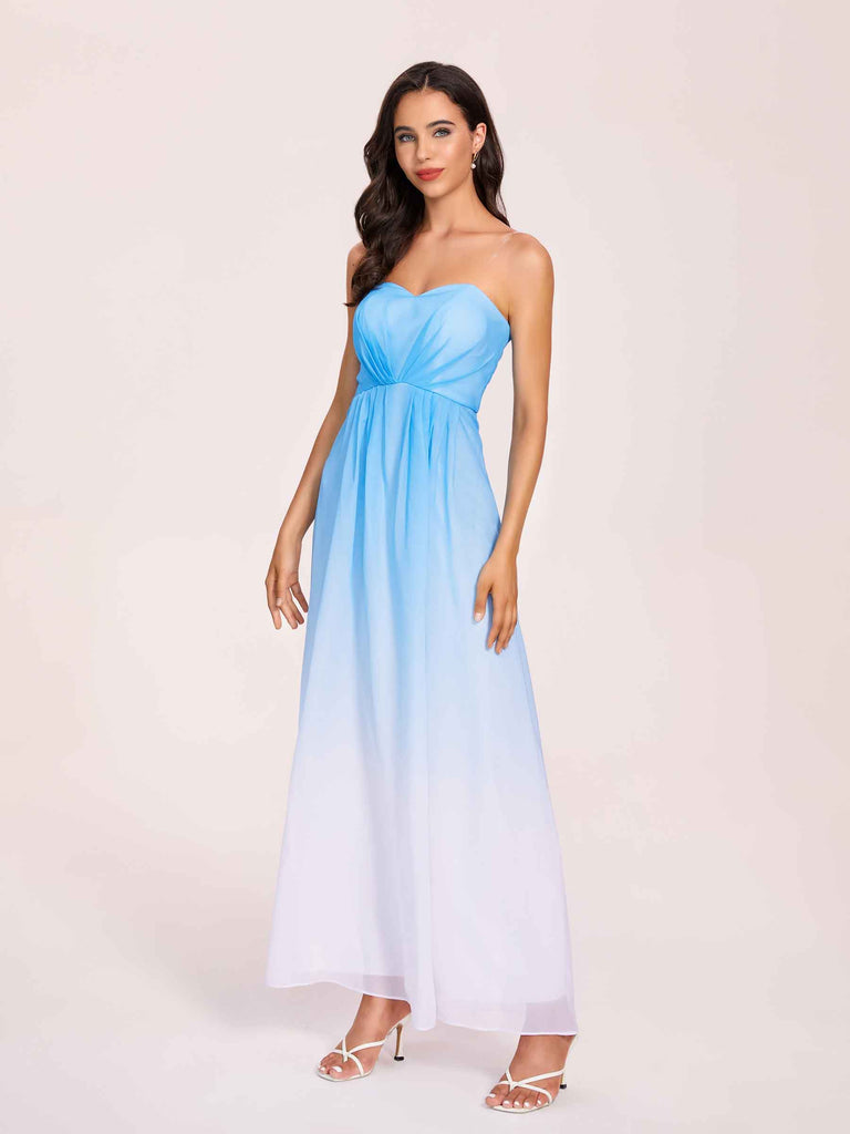 ChicSew Ombre Chiffon Maxi Long Bridesmaid Dresses Online Elegant A-line / Ombre Maid Of Honour Dresses, Ocean Blue ChicSew Ombre Chiffon Maxi Long Bridesmaid Dresses Online Elegant A-line / Ombre Maid Of Honour Dresses, Ocean Blue
