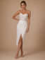 ChicSew Fancy Sweetheart Boning Sheath Sequin Tulle Tea-Length Wedding Dress