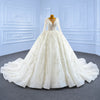 ChicSew Luxurious Beaded Illusion Ball Gown Wedding Dress With Sequin