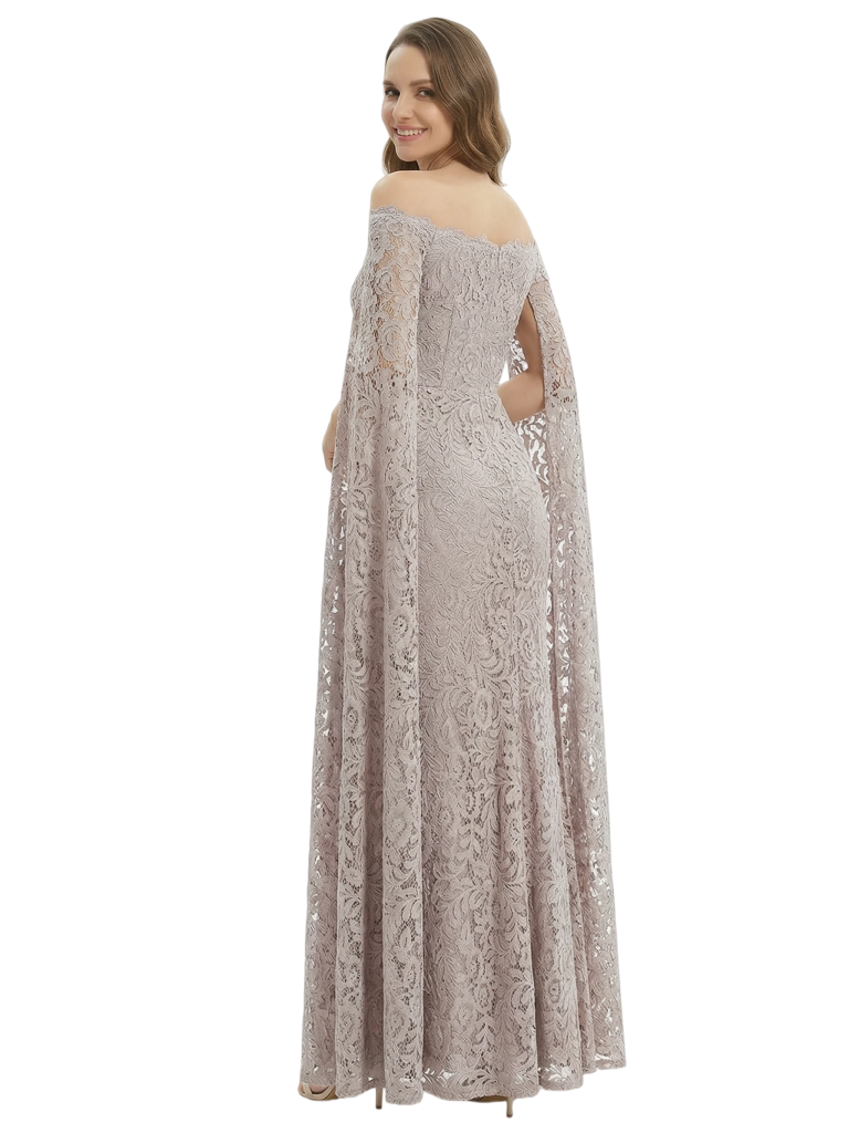 Elegant Lace Long Sleeves Mother of the Groom Dresses Mermaid Evening Gown