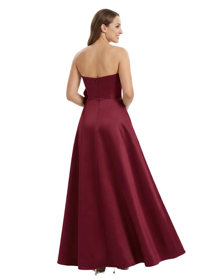 Stunning Strapless Sweetheart Mother of the Groom Gown with Bow Knot