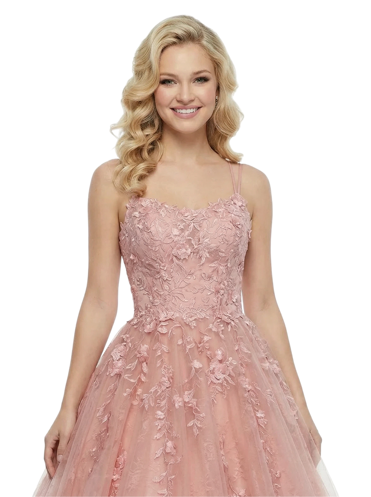 ChicSew Elegant Ball Gown Prom Dress Lace Tulle A-Line Long Formal Evening Gown