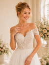 ChicSew Beautiful Elegant Off The Shoulder Lace Tulle A-Line Long Wedding Dress Online