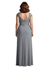 Elegant V-neck Sleeveless Mermaid Chiffon Ruffles Mother of the Brides Dresses
