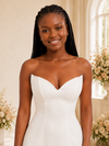 ChicSew Sexy Sweetheart Satin Mini-Length Sheath Short Wedding Dress