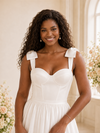 ChicSew Elegant Pretty Mini Crepe Sweetheart A-Line Wedding Dress
