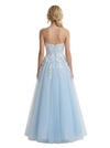 ChicSew Elegant Tulle Lace Ruffles Off The Shoulder Ball Gown Prom Dress