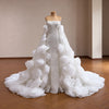 ChicSew Luxurious Beaded Ball Gown Wedding Dress With Overskirt