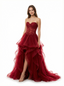 Sweet Tulle And Lace A-line Sweetheart Long Party Prom Dresses