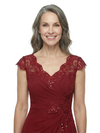 ChicSew Trendy V-Neck Lace Chiffon A-Line Mother Of The Groom Dresses With Ruffle