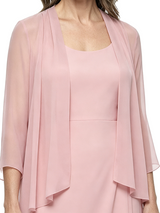 ChicSew Scoop Long Sleeve Chiffon Jacket A-Line Mother Of The Bride And Groom Dresses
