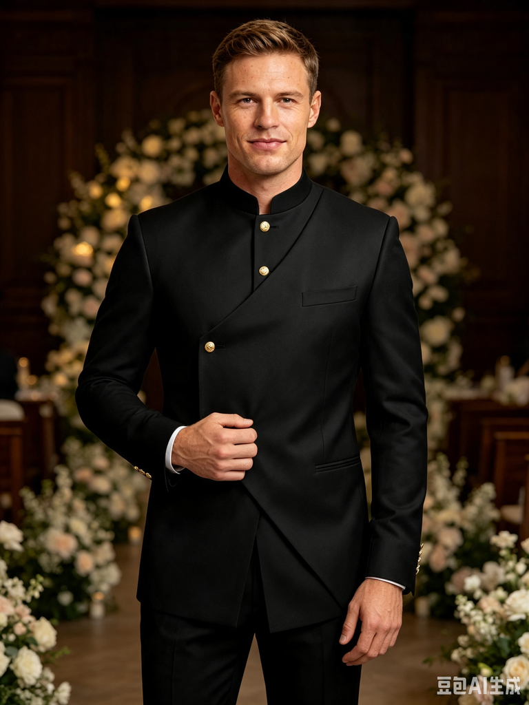 Neo 1 Piece Men's Suit with Single Breasted Four Button Suit