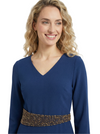 Chicsew Elegant V-Neck 3/4 Sleeves Sheath Knee-Length Mother Of The Bride Dresses