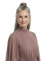 ChicSew Beautiful High-Neck A-Line Mother Of The Groom Dresses With Chiffon Cape
