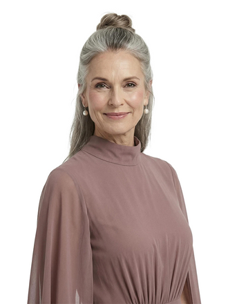 ChicSew Beautiful High-Neck A-Line Mother Of The Groom Dresses With Chiffon Cape