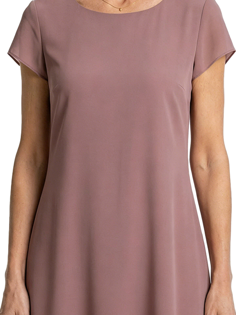 ChicSew Jewel Short Sleeves Knee Length Chiffon A-Line Mom Of The Groom Dresses