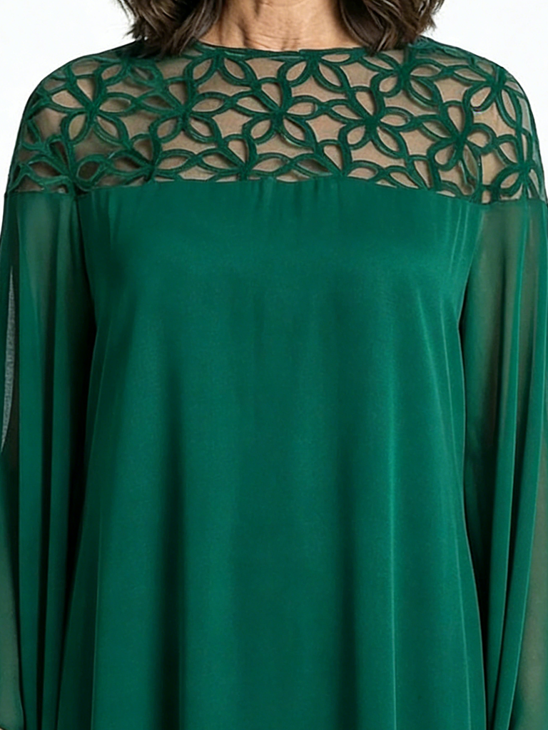 ChicSew A-Line Modern Long Sleeves Chiffon Mother Of The Groom Dress Floor- Length