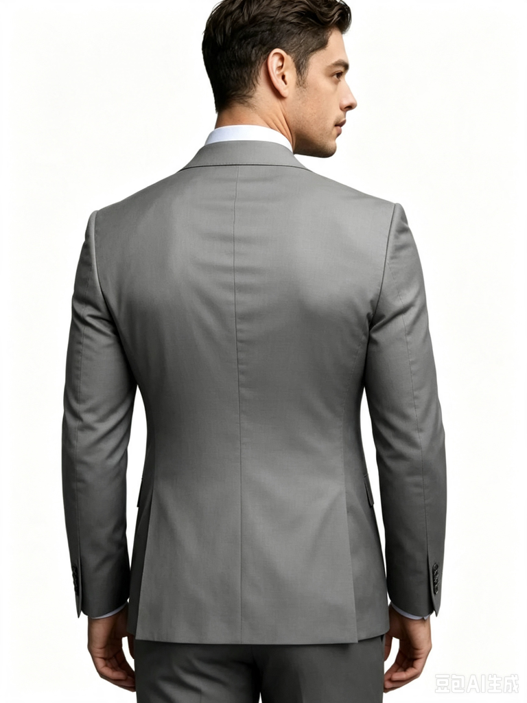 Classic 3 Piece Grey Men's Suit with Regular Fit and Sophisticated Peak Lapel