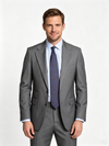 Classic 2 Piece Grey Men's Suit with Regular Fit and Sophisticated Peak Lapel