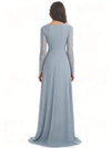 Elegant A-line Sweetheart Chiffon Long Sleeves Mother of the Brides Dresses
