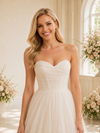 ChicSew Elegant Sweetheart Boning Pleated Lace A-Line Maxi Wedding Dresses Online