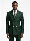 Classic 3 Piece Clover Men's Suit with Regular Fit and Sophisticated Peak Lapel