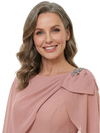 ChicSew Bateau Cape Sleeve Rhinestone Floor Length Chiffon Romantic Mom Of The Groom Dresses