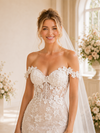 ChicSew Romantic Off The Shoulder Lace Tulle Mermaid Boning Long Wedding Dresses