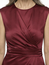 ChicSew Jewel Sleeveless Knee Length Satin Romantic Mom Of The Groom Dresses