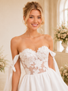 ChicSew Sexy Sweetheart Lace Applique Chiffon Mini A-Line Wedding Dresses