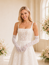 ChicSew Unique Elegant Square Neck A-Line Lace Tulle Maxi Wedding Dresses