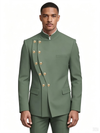 Classic 2 Piece Men's Suit with Regular Fit and Sophisticated Peak Lapel