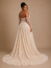 ChicSew Romantic Unique Sweetheart  A-Line Tulle Maxi Wedding Dress With 3D Floral Sequin