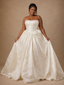 ChicSew Fancy Unique Sweetheart Floral Satin A-Line Floor-Length Wedding Dress With Boning