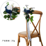 New Artificial Flower Hotel Decoration Outdoor Wedding Chair Back Flower, CF17044