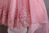 Flower Girls Dress Elegant Rhinestone Off-shoulder A-line with Train Princess Gown for Wedding