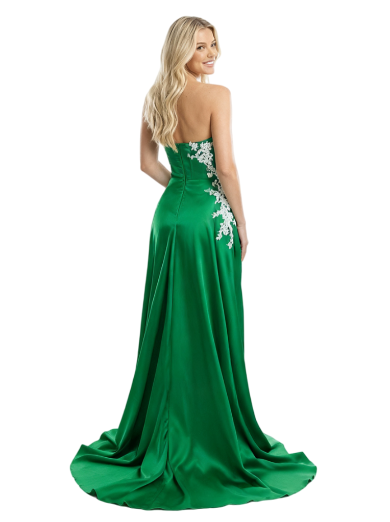 Sexy Strapless Sweetheart Lace Corset Stain Mermaid Maxi Prom Dress