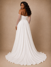 ChicSew Fancy Sweetheart Chiffon Side Slit A-Line Maxi Wedding Dress With Pleats