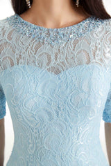 Elegant Chiffon Long Sleeves Lace Beaded Short Mother Of The Groom Dresses With Jacket
