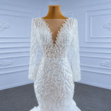 ChicSew Sparkly Mermaid Sequined Ball Gown Wedding Dress