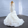 ChicSew Sparkly Mermaid Sequined Ball Gown Wedding Dress