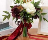Wedding Flower For The Groom And Bride, Simulated Rose Wedding Bouquet, WF23