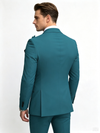 Classic 1 Piece Jade Men's Suit with Regular Fit and Sophisticated Peak Lapel