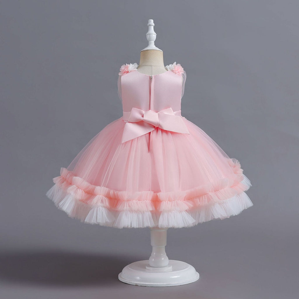 Flower Girls Dress Flower A-line Princess Gown for Wedding Kids Tutu Dresses