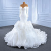 ChicSew Sparkly Mermaid Long Sleeves Ball Gown Wedding Dress