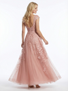 Elegant Illusion Lace A-line Long Party Prom Dresses