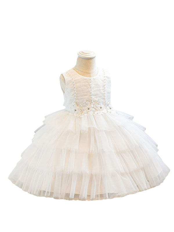 Gradient Flower Girls Dress Cute Princess Gown for Wedding Gradient Kids Tutu Dresses