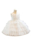 Gradient Flower Girls Dress Cute Princess Gown for Wedding Gradient Kids Tutu Dresses