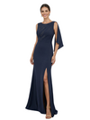 Chicsew Sexy Scoop Sleeveless Side Slit Beaded Floor Length Mermaid Mother Of The Groom Dress